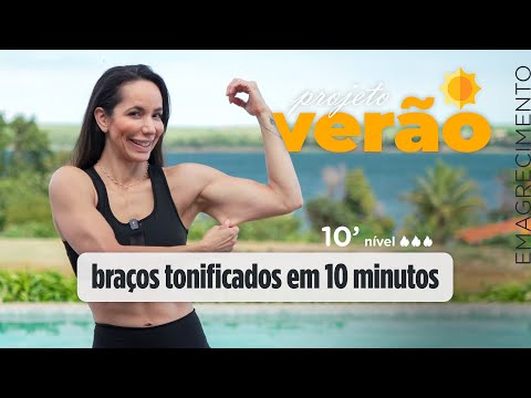 Braços flácidos e moles nunca mais - treino sem equipamento para eliminar gordura- Carol Borba