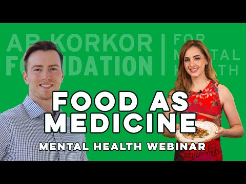 , title : 'Food as Medicine - Blanche Shaheen and Reed Dohmen - Mental Health Webinar'