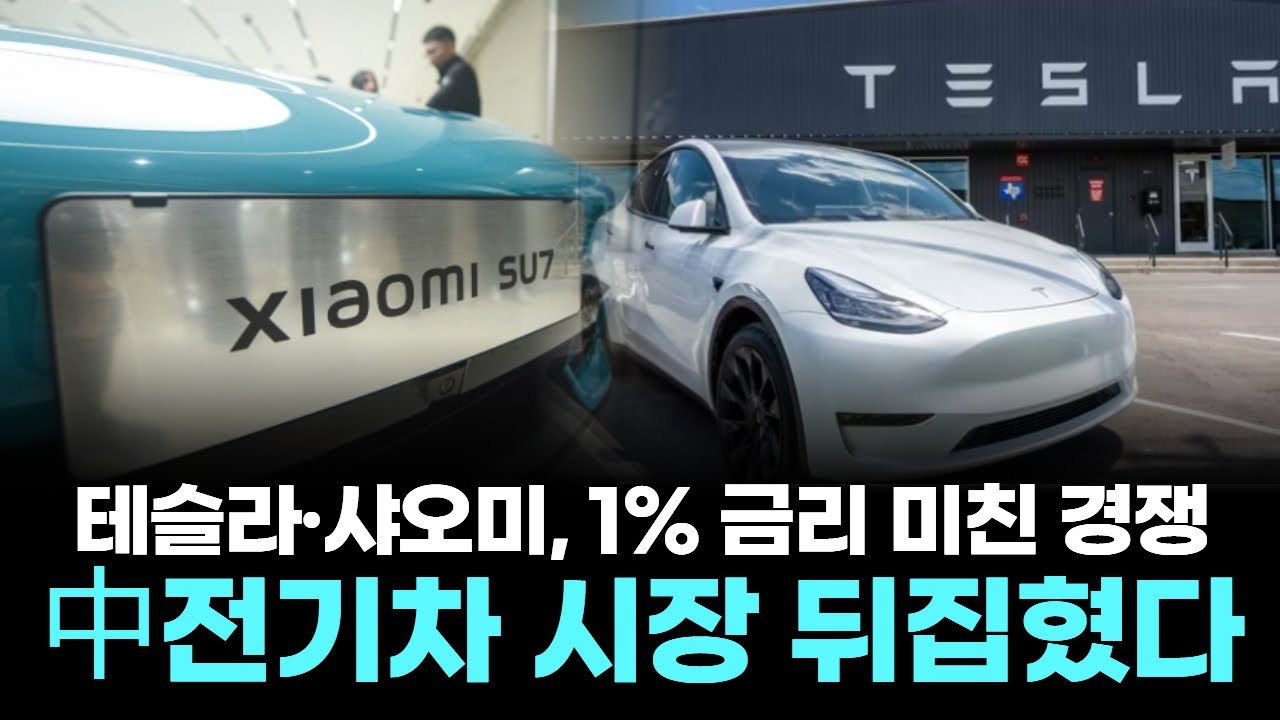 테슬라·샤오미, 1% 금리 미친 경쟁…中전기차 시장 뒤집혔다
