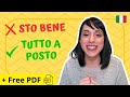 7 More NATURAL Ways to Say I'M FINE in Italian | Stop Using "Sto Bene"!