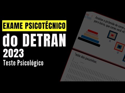 DETRAN PSYCHOTECHNICAL EXAM 2023 – PSYCHOLOGICAL TEST FOR DRIVING LICENSE - PSYCHOTEST - PSYCHOLO...