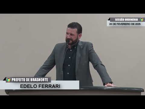 CMBTE - USO DE TRIBUNA PELO PREFEITO MUNICIPAL EDELO FERRARI - UB  NA SESSÃO ORDINÁRIA DE 20/02/2025