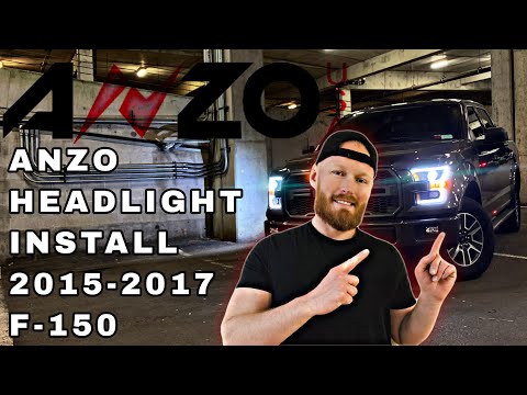 ANZO HEADLIGHT INSTALL ON 2015-2017 F-150: STEP BY STEP INSTRUCTIONS.