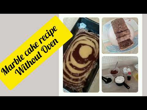 Cake recipe without oven/Marble cake recipe/easy recipe