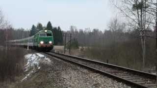 preview picture of video 'SU45-118, Polish train in Lithuania'