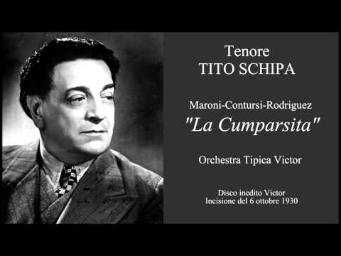 Tenore TITO SCHIPA - (Maroni-Contursi-Rodriguez  "La cumparsita" - Inedito 1930