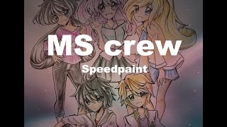 //Speedpaint OC!// MS crew (ft: Mikan, Zaki, Zakia, Tomoyo & Arashi)