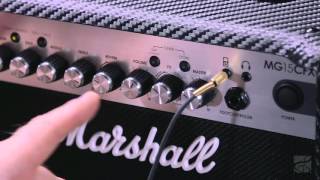 Video thumbnail for Marshall MG Series MG15CFX 15W 1x8 Guitar Combo Amp Carbon Fiber by Woodwind & Brasswind is now Music & Arts