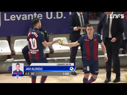 Gol Javi Alonso (2-3) Levante UD FS - O Parrulo Ferrol. J27, 1Div. LNFS