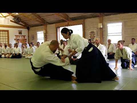 Yoko Okamoto: Ryotedori irimi kuzushi, taisabaki  kuzushi (gedan)