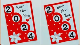 happy new year card 2024 ✨/ how to make new year card 🥰/ diy new year card / handmade greeting card