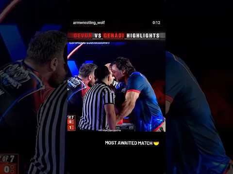 Most awaited match in #armwrestling 🤝