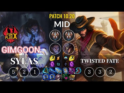 FPX GimGoon Sylas vs Twisted Fate Mid - KR Patch 10.20
