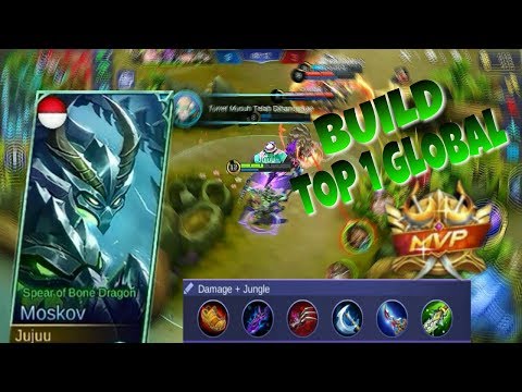 MOBILE LEGENDS : MOSKOV BUILD TOP 1 GLOBAL GUYS!!! Mvp is real!