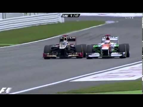 Kimi Räikkönen vs Paul di Resta  ( 2012 German Grand Prix)