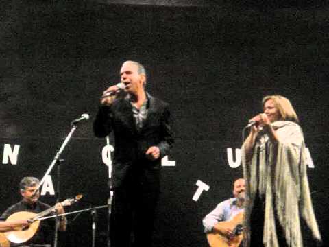 Filomeno Silva e Filomena Sousa numa desgarrada