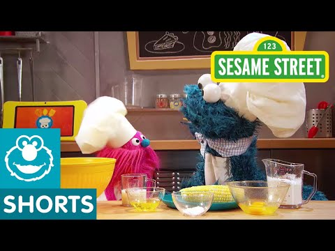 芝麻街。玉米麵包｜餅乾怪獸的美食車 (Sesame Street: Corn Bread | Cookie Monster's Foodie Truck)