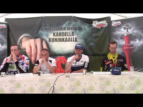 Lehdistötilaisuus Joensuun Maila - Pattijoen Urheilijat, Raahe - ottelusta 16.7.2014