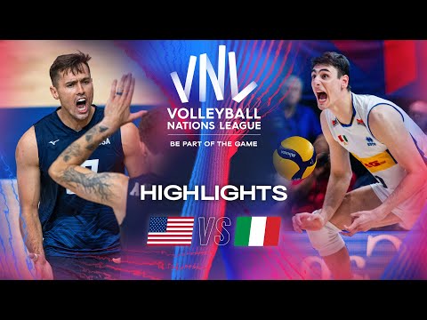 🇺🇸 USA vs. 🇮🇹 ITA - Highlights | Week 2 | Men's VNL 2024