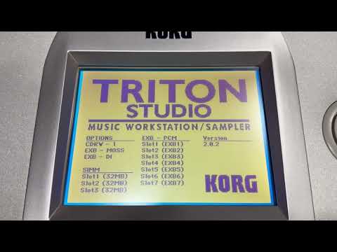 Korg Triton Studio Instalando Sonidos de Fabrica