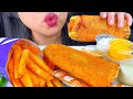 ASMR TACO BELL GRILLED CHEESE BURRITO WITH NACHO CHEESE FRIES MUKBANG EATING SOUNDS ASMR Phan
