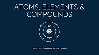 IGCSE 0620 CHEMISTRY | Chapter 2 - Atoms, Elements & Compounds