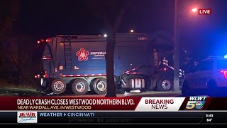 Deadly crash closes Westwood Northern Blvd.