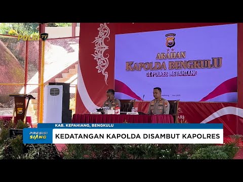 KAPOLDA BENGKULU KUNJUNGI POLRES KEPAHIANG, TEKANKAN PENGAMALAN 10 COMMANDER WISH