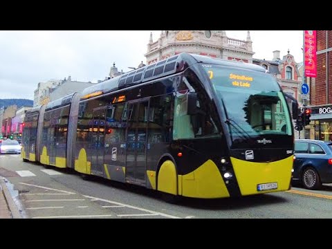 Busse in Trondheim 4K