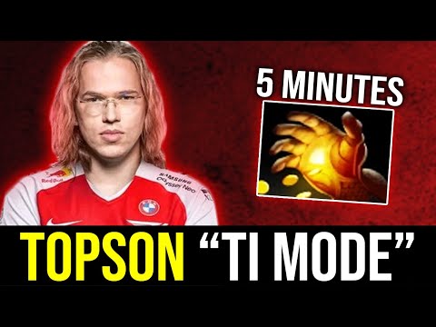 TOPSON 5 Minutes MIDAS on his Signature Hero - "TI MODE" DOTA 2