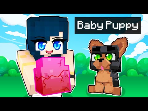 ItsFunneh - Adopting a BABY PUPPY in Minecraft!