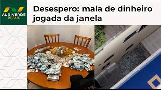 PF flagra mala de dinheiro jogada de prédio em operação contra fraudes na Rioprevidência