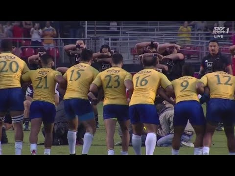 Brazil responds to the Haka. [Brazil vs Māori All Blacks '18]