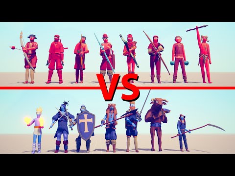 MELEE Team vs RANGED Team - Totally Accurate Battle Simulator TABS