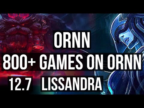 ORNN vs LISS (TOP) | 4/1/8, 1.6M mastery, 800+ games | EUW Grandmaster | 12.7