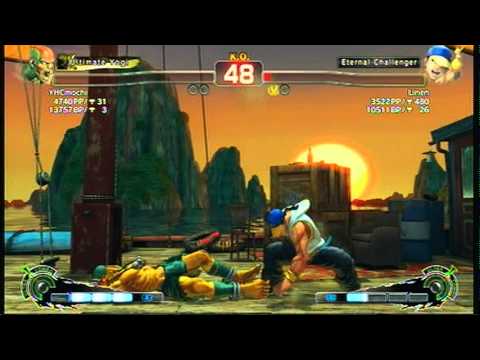 YHCMochi (Dhalsim) vs Linen (Yun)