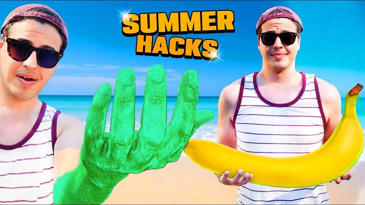 باحال ترین لایف هک های تابستون رو تست کردم 😂 Summer Hacks