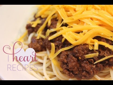 Cincinnati Chili Recipe (Chili Cheese Dogs) | I Heart Recipes