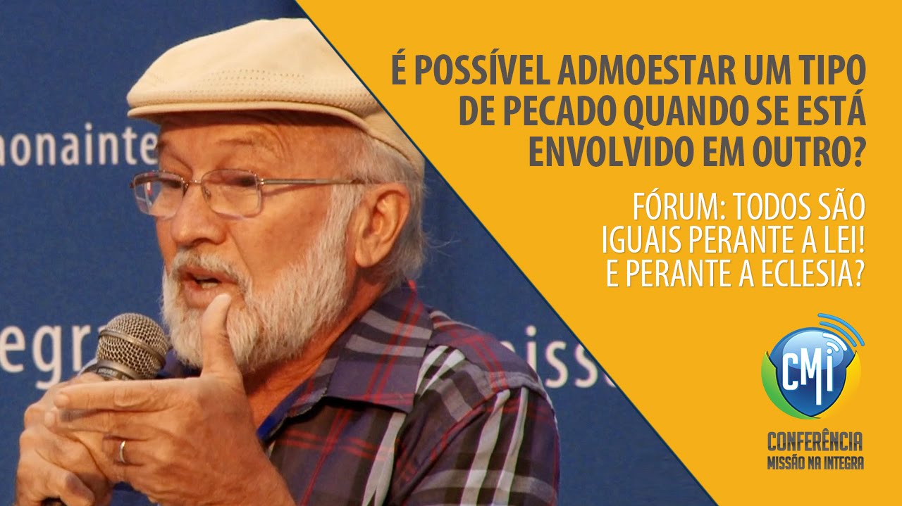 É possível admoestar um tipo de pecado quando se está envolvido em outro?