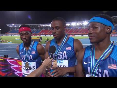 IAAF/BTC World Relays Bahamas 2017 - 4X100m men Final Team USA Gold