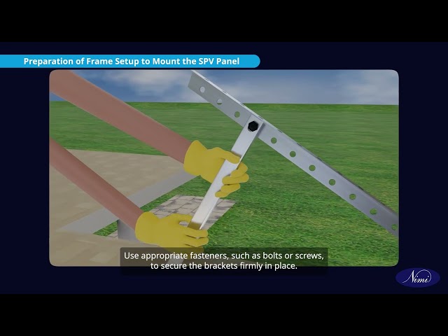 Install a solar panel on roof