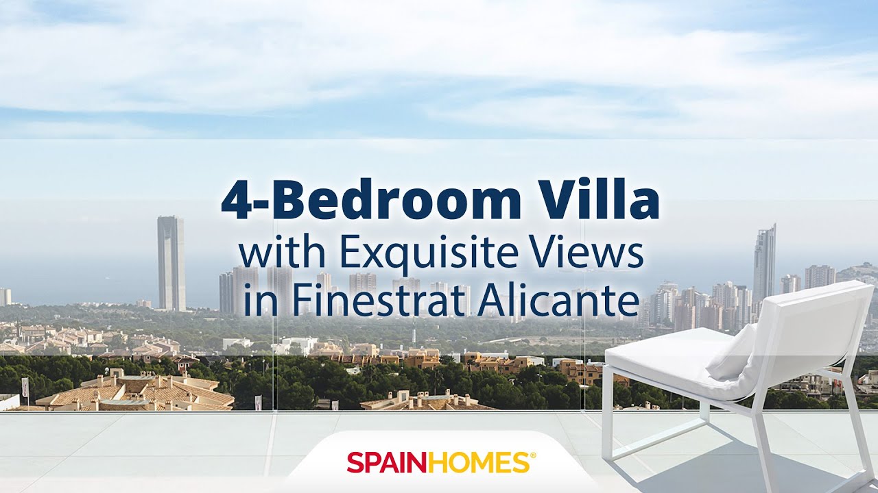 Finestrat Alicante'de Eşsiz Deniz Manzaralı Lüks Müstakil Villa