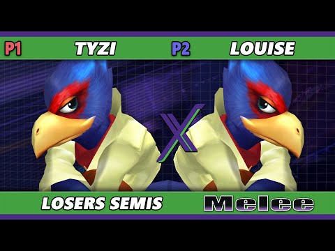 S@X 508 Losers Semis - TyZi (Falco) Vs. Louise (Falco, Fox) Smash Melee - SSBM
