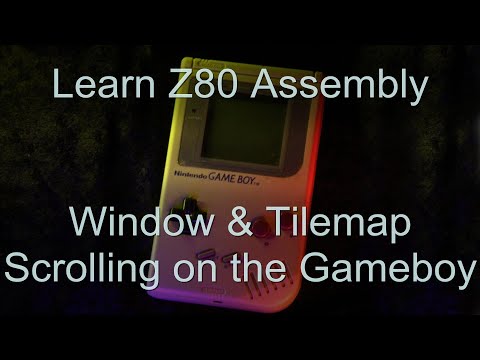 Gameboy ASM: Window - Tilemap Scrolling - Alt Tile Pattern addresses and Interrupts Lesson P51