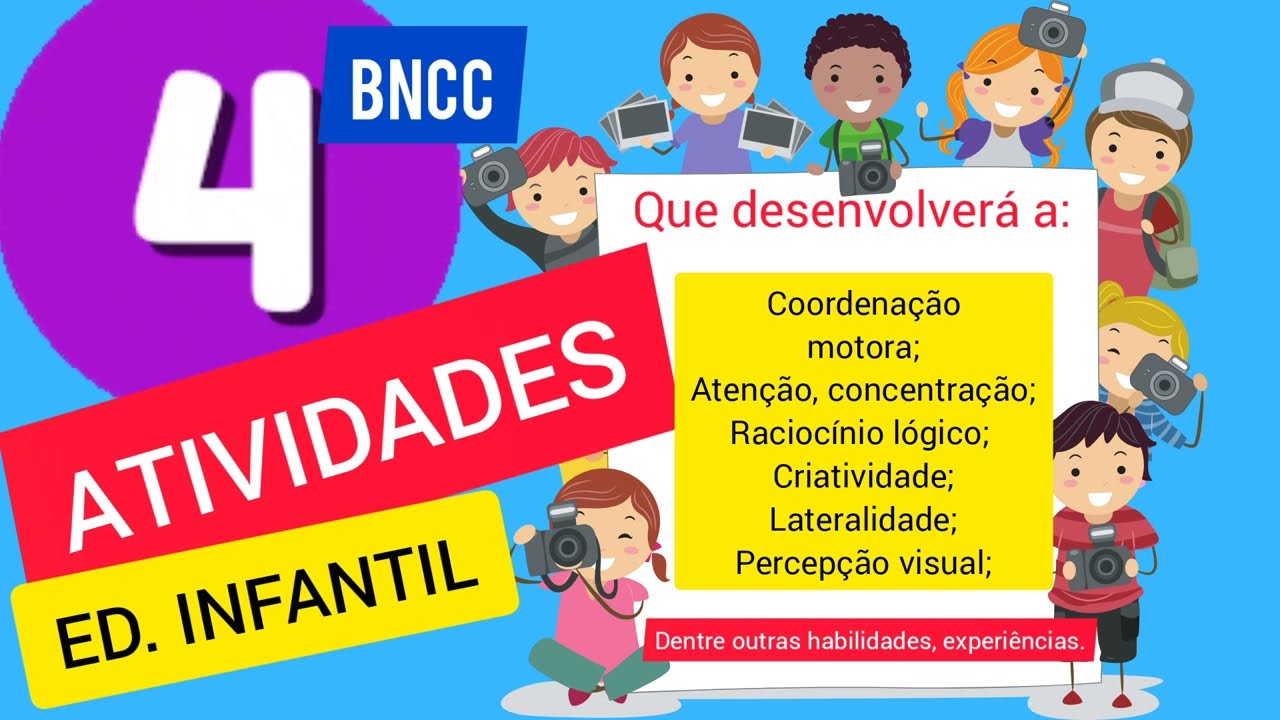 4 Atividades lúdicas para trabalhar na Educação infantil, pré escola.