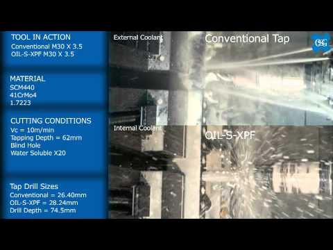 HSS Forming Taps XL: OIL-S-XPF and Conventional in M30