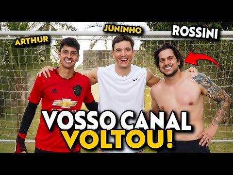 VOSSO CANAL VOLTOU, DESAFIOS DE FUTEBOL!! (A maior nostalgia do YouTube)
