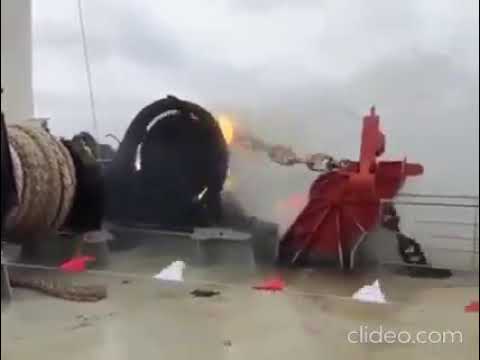 Anchor windlass brake failure