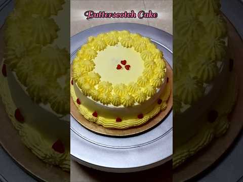 Butterscotch Flavour Cake ✨ #youtubeindia #youtubeshorts #trending #cakedecorating #food