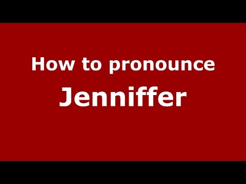 How to pronounce Jenniffer (Colombian Spanish/Colombia)  - PronounceNames.com